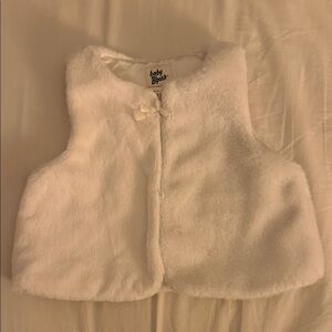 Baby Basics White Fleece Vest for Kids